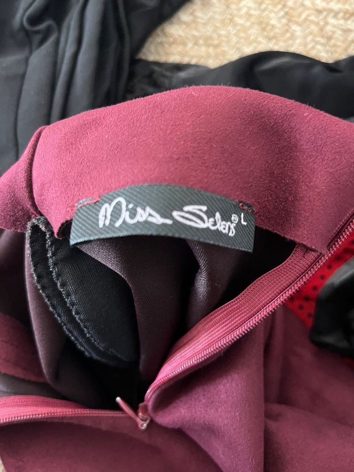 Bordo Yüksek Yakalı Kadın Süet Ceket - Görsel 4