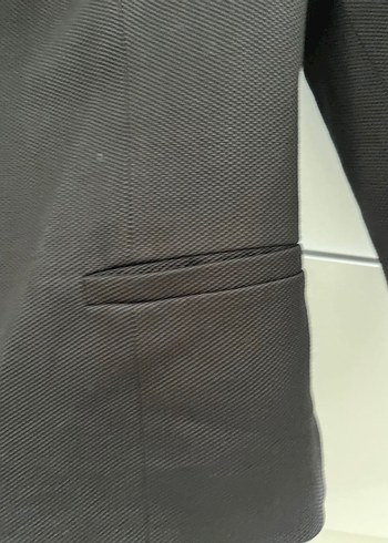 Düğmeli Siyah Kadın Blazer Ceket - Görsel 3