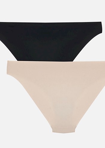 Dikişsiz Midi Kadın bikini kesim Külot Seti - Görsel 2