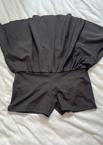 Oysho siyah Pilili Midi Kadın şort Etek - Görsel 4