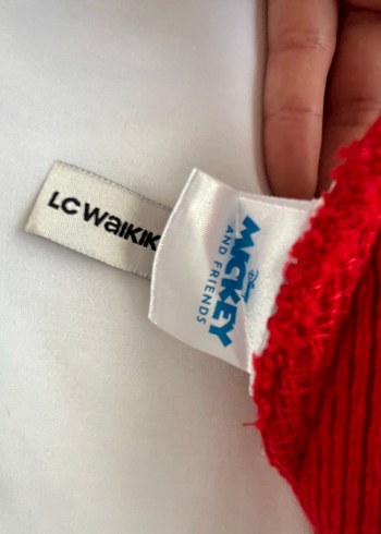 Kırmızı Kadın Örgü Bere mıckey koleksiyonu - Görsel 2