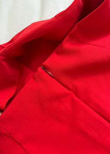 LC Waikiki Kadın Kırmızı Dar Kesim Midi Kumaş Pantolon - Görsel 6