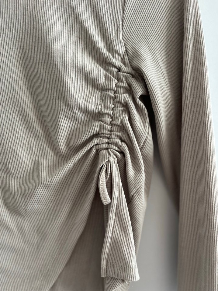 Bej Kadın Uzun Kollu bluz - Görsel 2