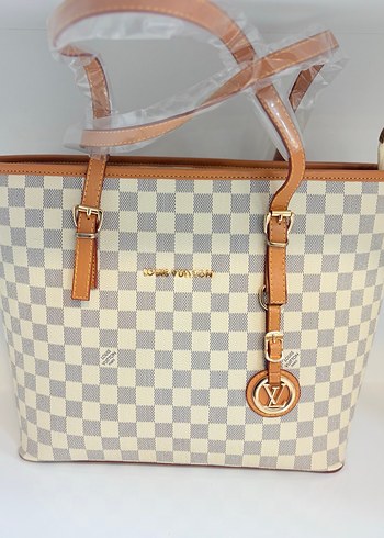 Bej Deri Kemerli Kadın Çanta - Görsel 2