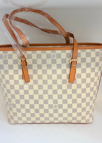 Bej Deri Kemerli Kadın Çanta - Görsel 3