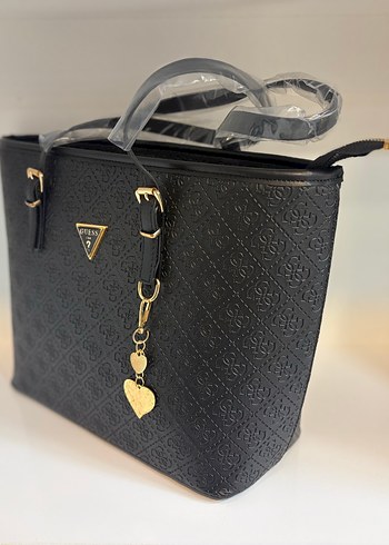 Guess Siyah Deri Kadın Çanta - Görsel 4