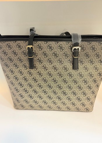 Guess Baskılı Bej Kadın Omuz Çantası - Görsel 2