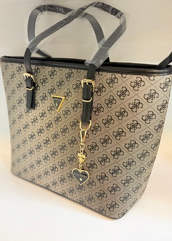 Guess Baskılı Bej Kadın Omuz Çantası - Görsel 4