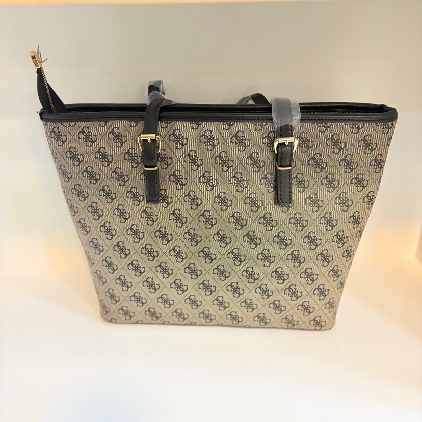 Guess Baskılı Bej Kadın Omuz Çantası - Görsel 2