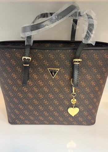 Guess Kahverengi Baskılı Deri Kadın Çanta - Görsel 2