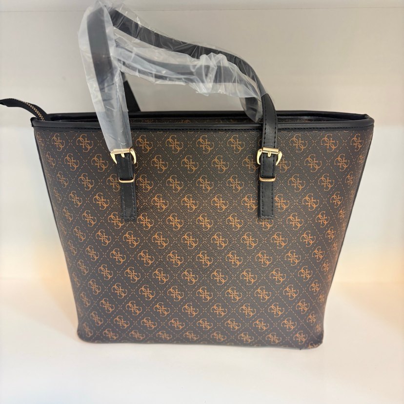 Guess Kahverengi Baskılı Deri Kadın Çanta - Görsel 4