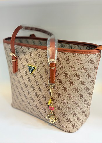 Bej Nakışlı Kadın El Çantası - Görsel 3