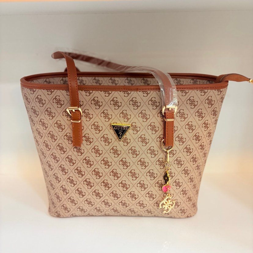 Bej Nakışlı Kadın El Çantası - Görsel 2