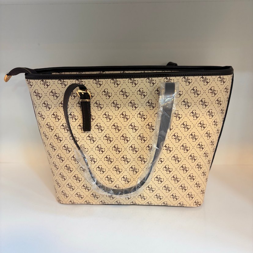 Guess Bej Baskılı Kadın Çanta - Görsel 4