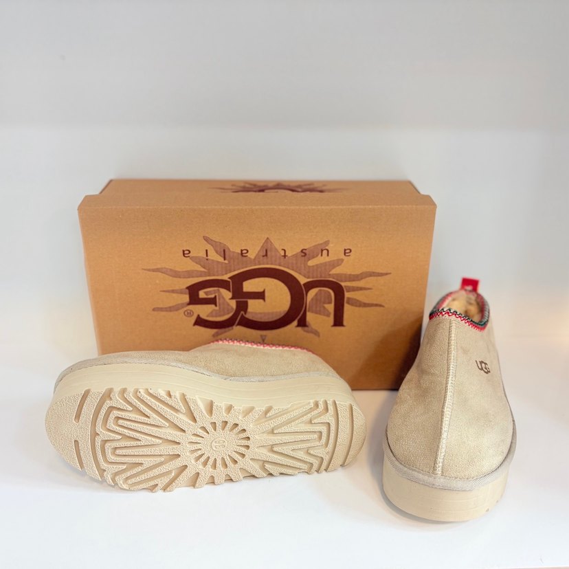 UGG Bej Süet Platform Topuklu Kadın Terlik - Görsel 3