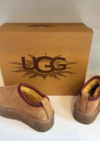 UGG Kahverengi Süet Kadın Terlik - Görsel 2