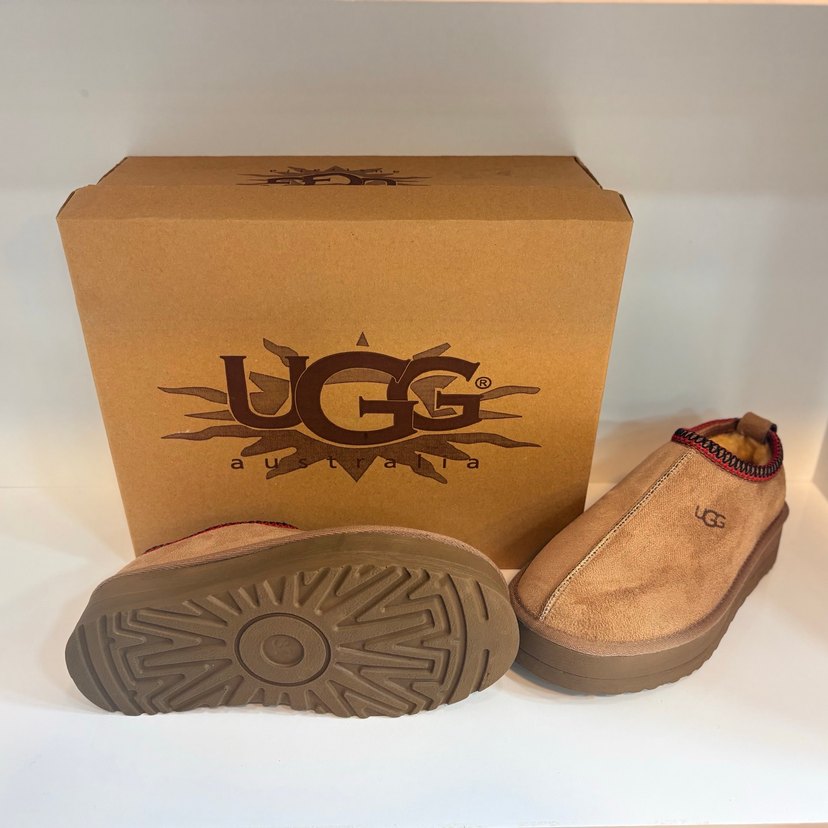 UGG Kahverengi Süet Kadın Terlik - Görsel 3