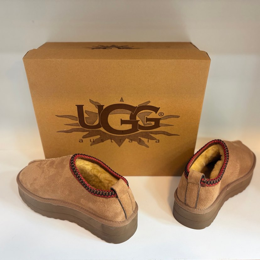 UGG Kahverengi Süet Kadın Terlik - Görsel 2