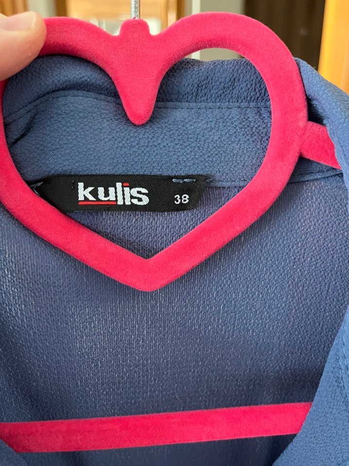 Uzun Kollu Mavi uzun Tunik - Görsel 3