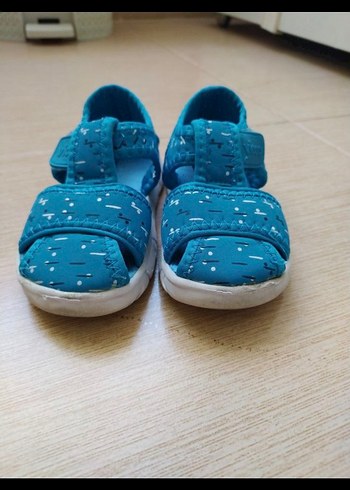 Mavi Erkek Çocuk Cırt Cırtlı Terlik - Görsel 3