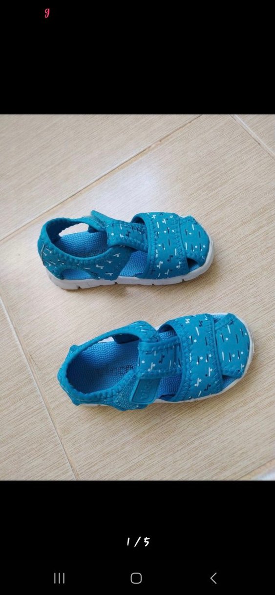 Mavi Erkek Çocuk Cırt Cırtlı Terlik - Görsel 5