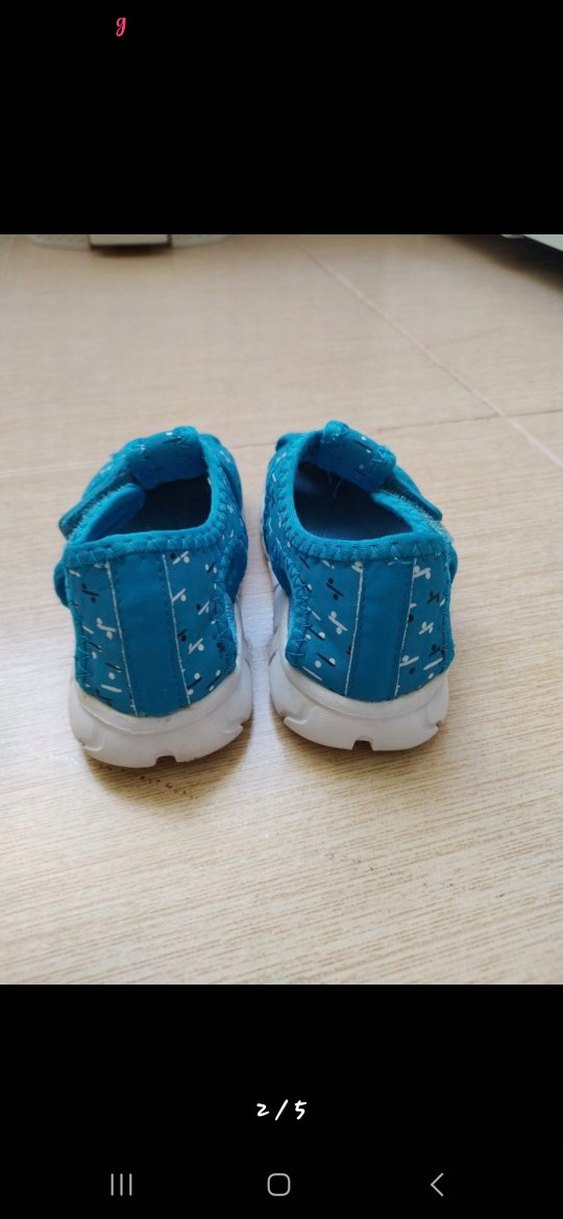 Mavi Erkek Çocuk Cırt Cırtlı Terlik - Görsel 4