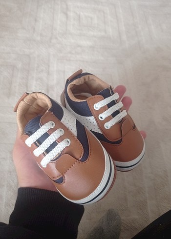 Erkek Bebek İlk Adım Ayakkabısı Velcro - Görsel 2