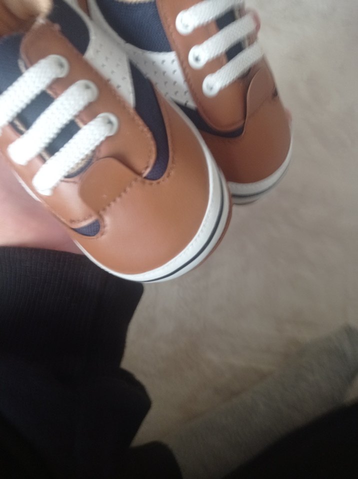 Erkek Bebek İlk Adım Ayakkabısı Velcro - Görsel 3