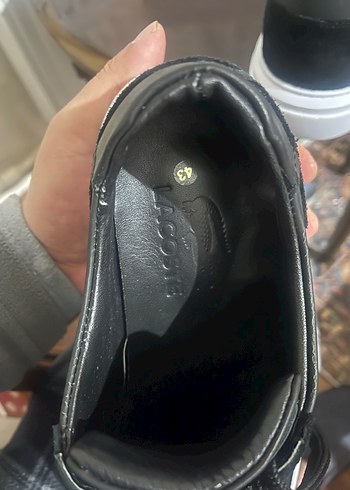 Orjinal Lacoste Siyah Gri Erkek Ayakabısı 43 - Görsel 6