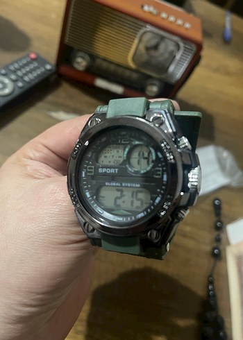 Yeşil Erkek Spor Saat, Suya Dayanıklı - Görsel 4