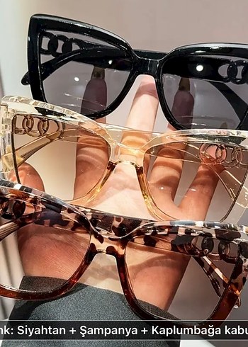 Şeffaf Bej Modern Klasik Kadın Gözlüğü 3 adet - Görsel 2