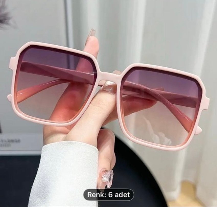 Parlak Kahverengi Kadın Gözlüğü 6'lı Set - Görsel 2