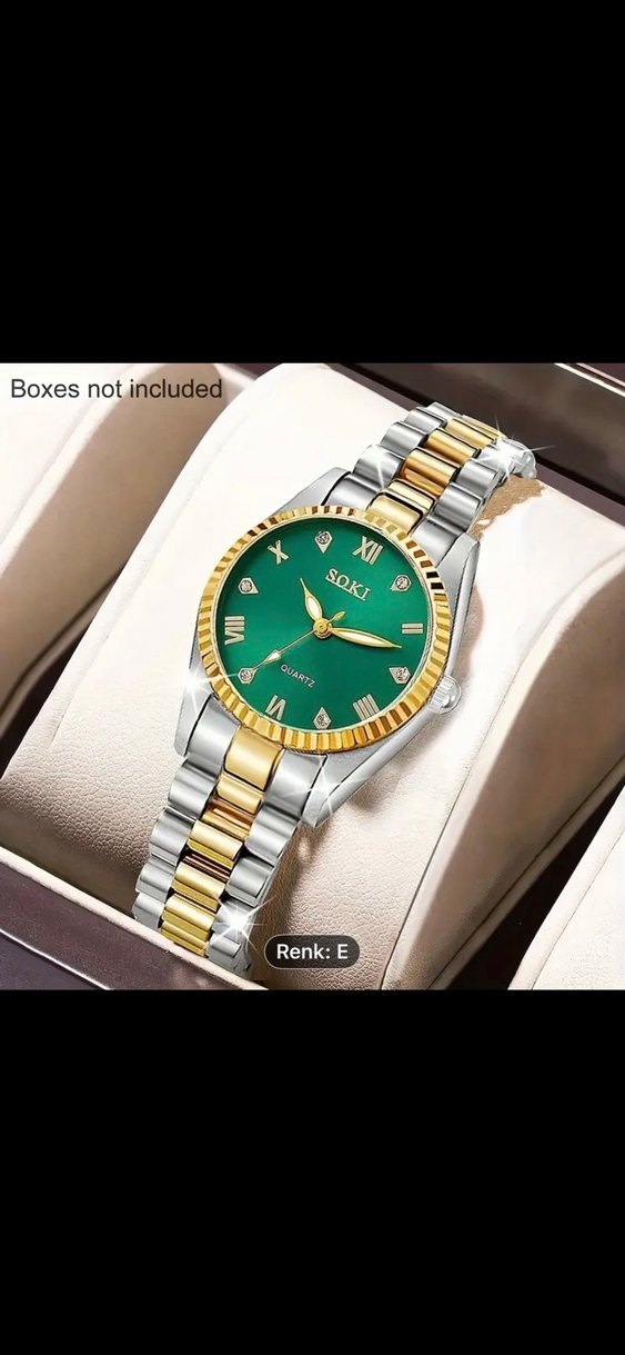 Kadın Mavi Klasik  kol saati - Görsel 2