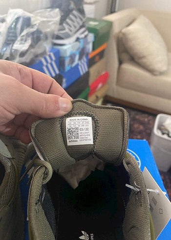 Orjinal Adidas Kamuflaj Desenli  Spor Ayakkabı - Görsel 7