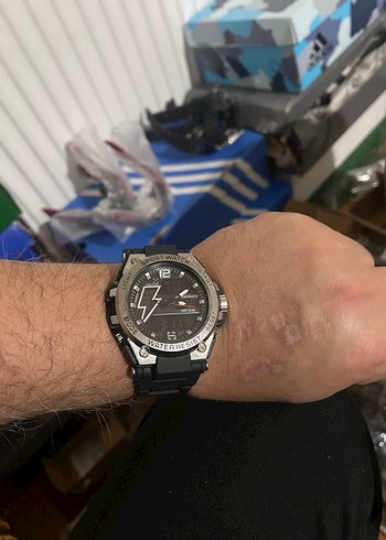 LSLONG Gri Siyah Erkek Spor Saat - Görsel 2