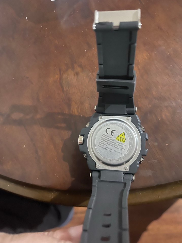 LSLONG Gri Siyah Erkek Spor Saat - Görsel 5