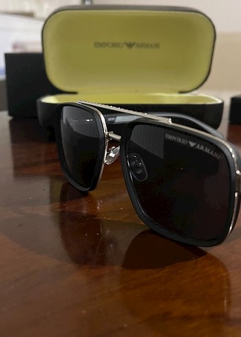 Emporio Armani Klasik Gri Erkek Güneş Gözlüğü - Görsel 6