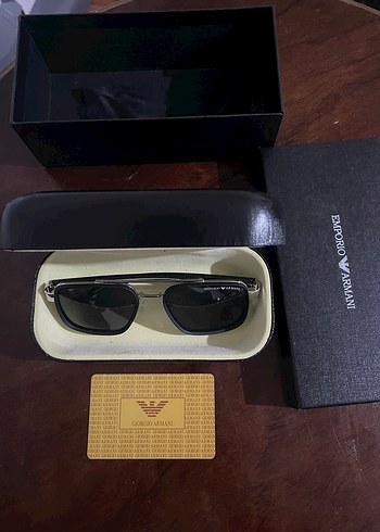 Emporio Armani Klasik Gri Erkek Güneş Gözlüğü - Görsel 9