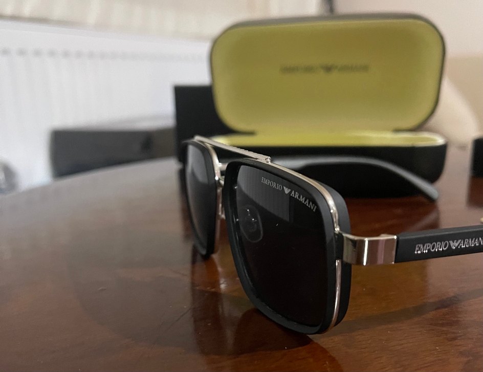 Emporio Armani Klasik Gri Erkek Güneş Gözlüğü - Görsel 5