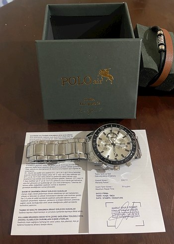 Gri Polo Air Erkek Kol Saati - Görsel 2