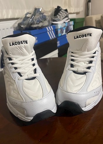 Lacoste Beyaz Bağcıklı Erkek Spor Ayakkabı - Görsel 2
