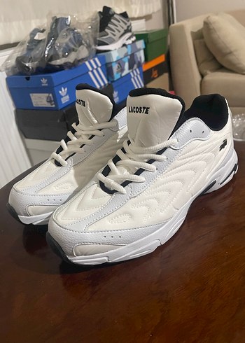 Lacoste Beyaz Bağcıklı Erkek Spor Ayakkabı - Görsel 3