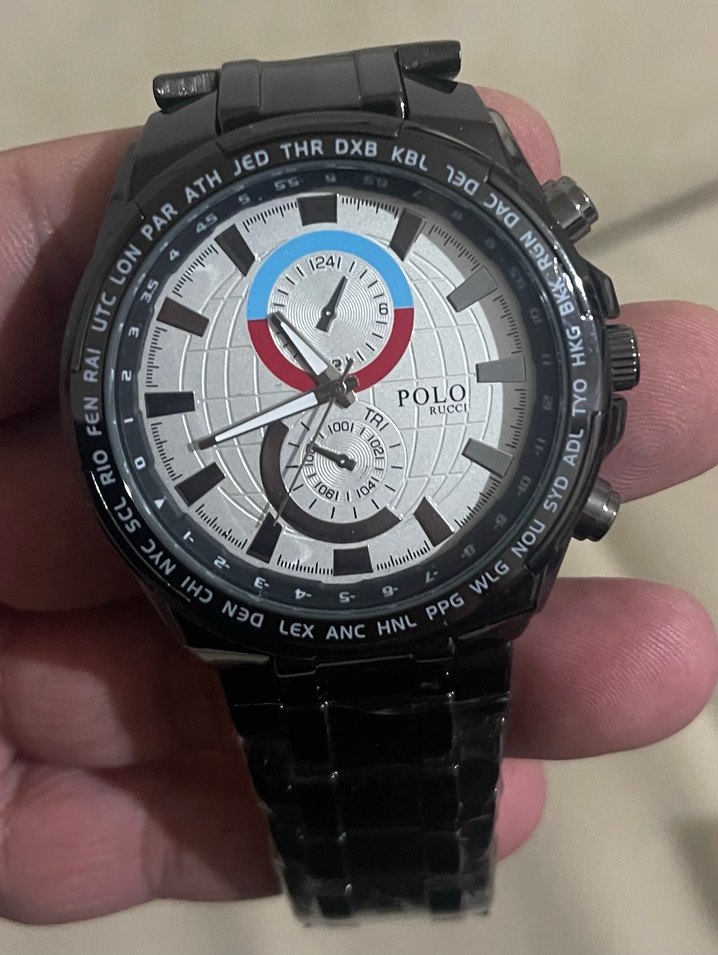 Polo Erkek Gri Metal Kordonlu Saat Hediyelik - Görsel 2