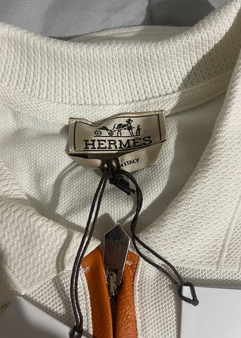 Orjinal Hermès Erkek Beyaz Streetwear Üst - Görsel 5