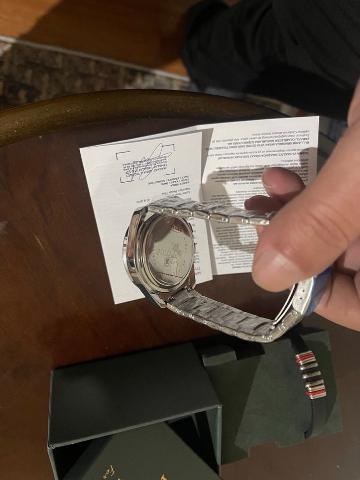 Polo Air Gri Siyah Erkek Saat Seti - Görsel 4