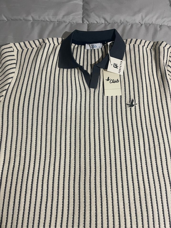 Orjinal Beymen Gri Desenli Pamuklu Erkek Polo Tişört - Görsel 3