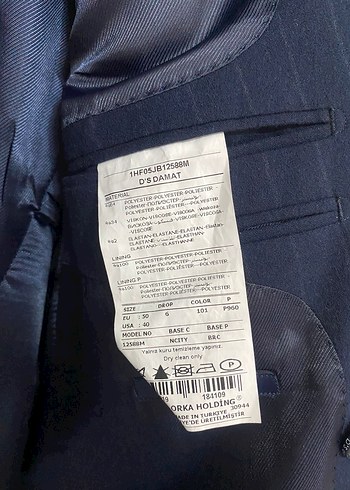 DS  Classic damat Lacivert Erkek Çift Düğmeli Takım Elbise - Görsel 5