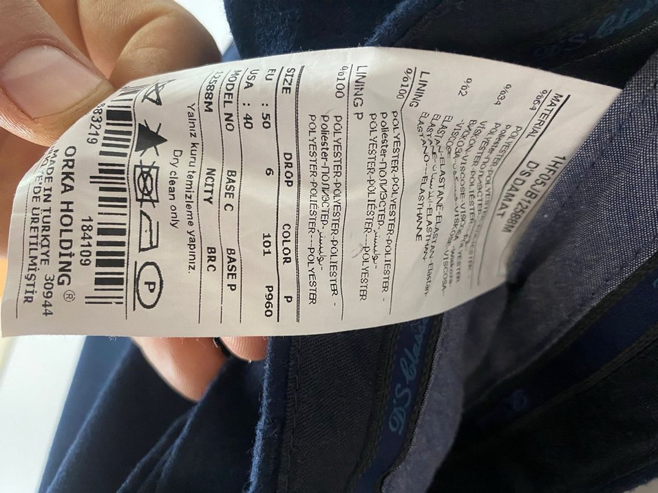 DS  Classic damat Lacivert Erkek Çift Düğmeli Takım Elbise - Görsel 4