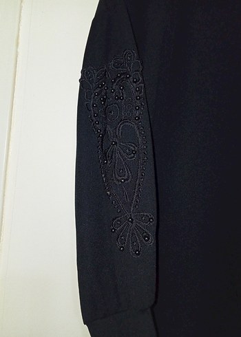 Siyah Uzun Kollu  Kadın Tunik - Görsel 2