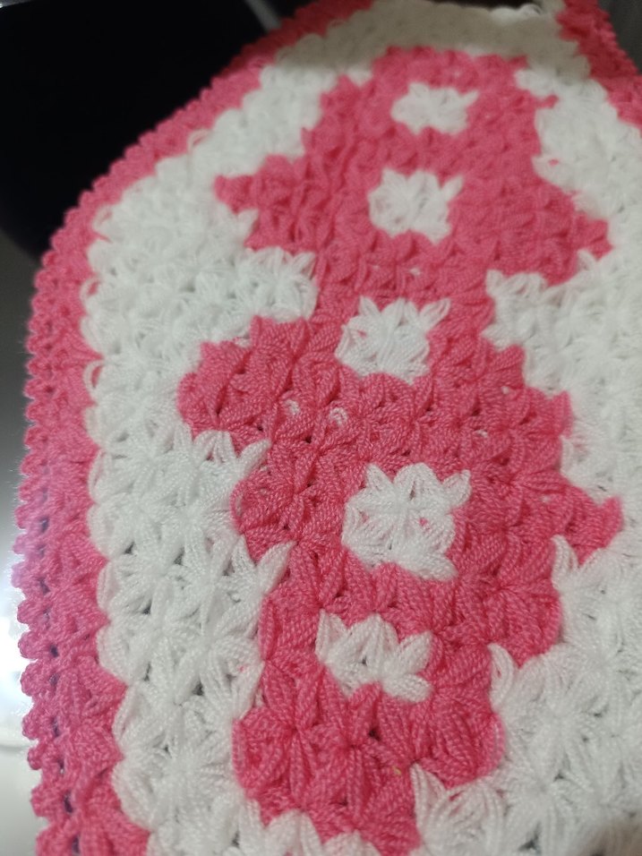 Pembe Renkli El Örgüsü Banyo Süngeri - Görsel 2